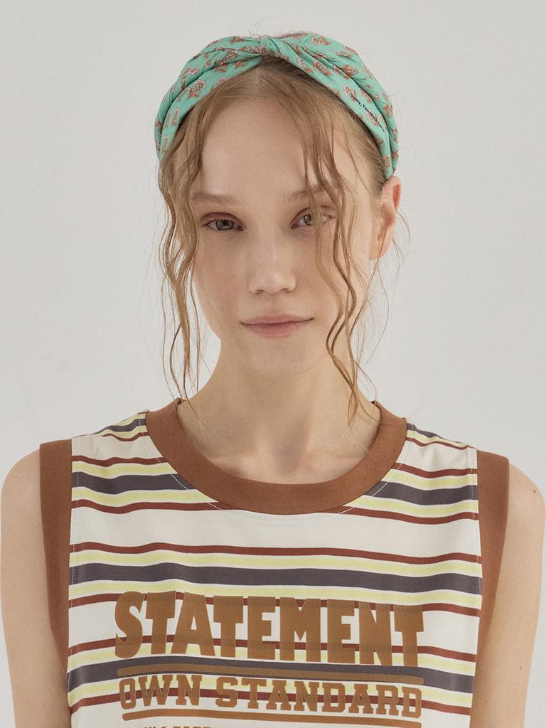 Sorry, Too Much Love Twisted Garden Breeze Hairband_Mint