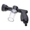 Plastic Water Hose Nozzle Durable High Pressure Garden Hose Nozzle Multiple Spray Patterns with Soap Dispenser Bottle