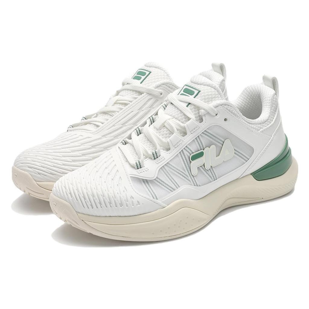 Fila Speed Serve Series Breathable Support Low-Top Tennis Shoes Women Sneaker White Green A12W411501FBW