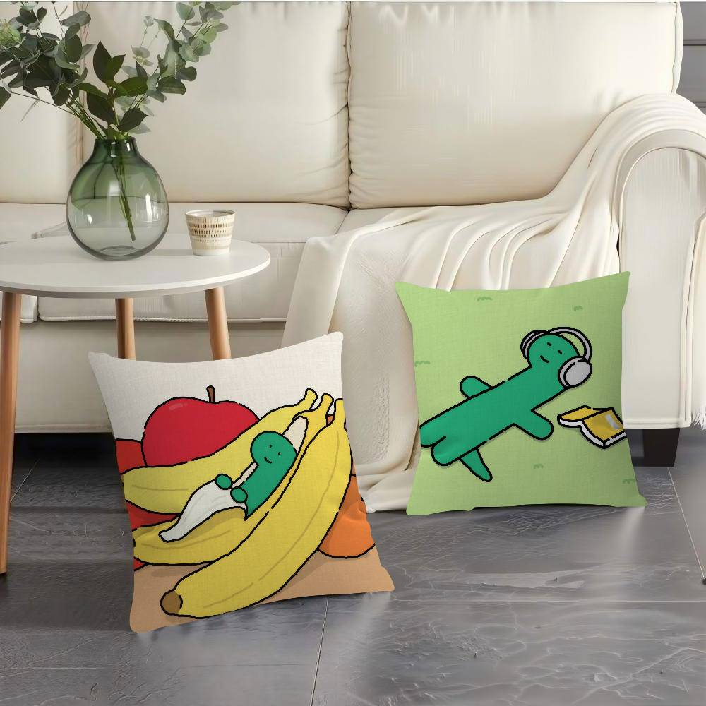 Cartoon J-Joguman S-Studio Personalized Pillow Cover Kids Bedroom Wild Party Decor Pillowcase Kid Birthday Shower Gift