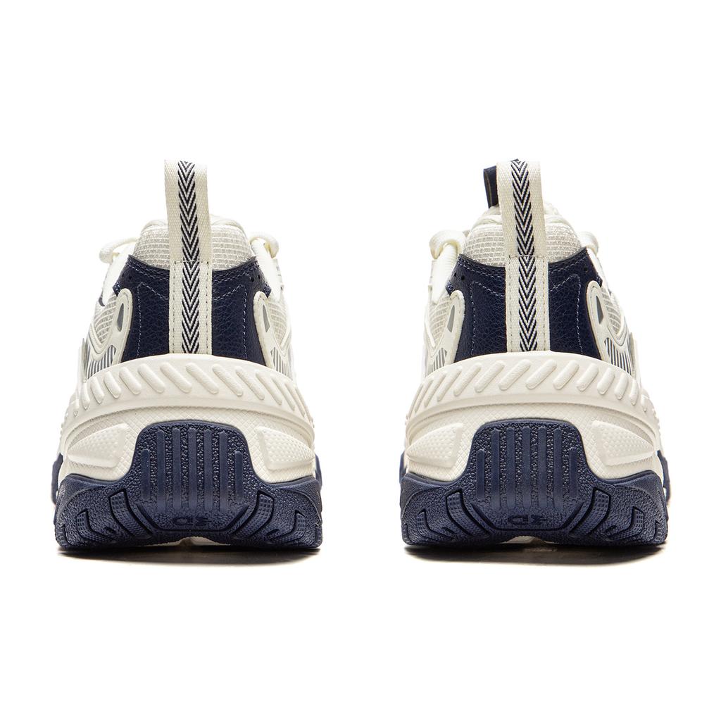 Li Ning Brown Sugar Cushioning Slip Resistant Abrasion Resistant Support Low Top Casual Shoes Men's White Blue AGCW097-4