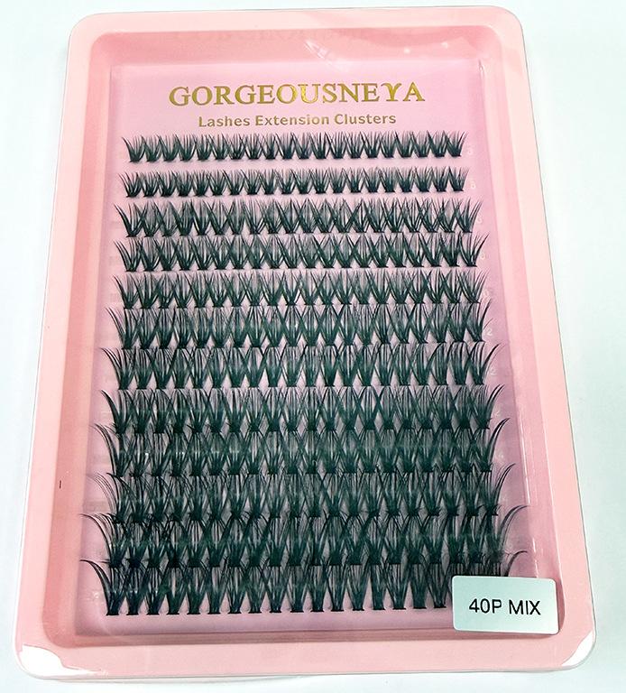 10 Rows Of Glue-Free Comics Diy False Eyelashes Single Cluster Natural Simulation Mother Is Not Naked Makeup Curl