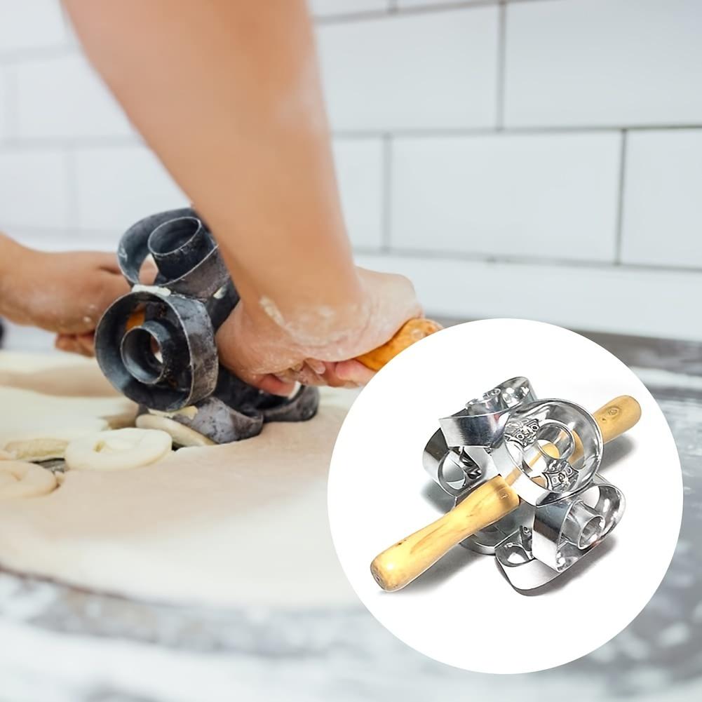 Efficient Tool For Cutting Doughnuts , Cookie Molds, Machine Pastry Dough Baking Rolling Pin Kitchen Cooking Tools