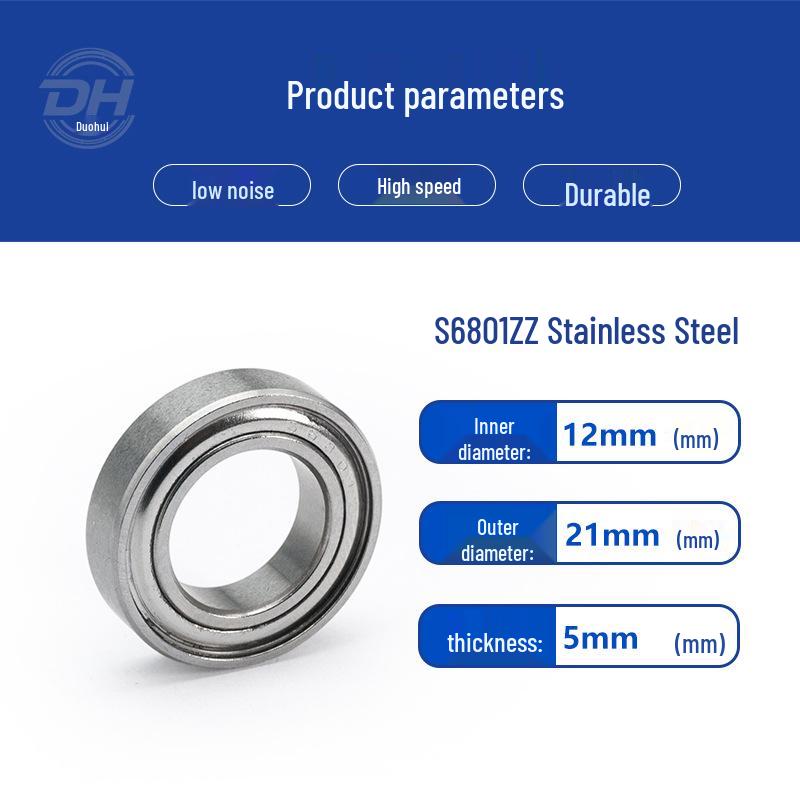 Precision Stainless Steel Ball Bearings: Deep Groove 6007, 6008, Miniature 6003