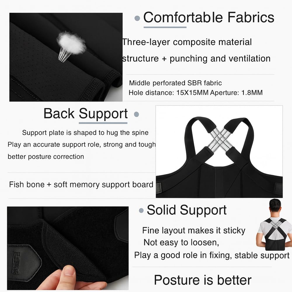MEDIONYX Orthopedic Back Belt designed with Contoured Lumbar Shape and Breathable Fabric