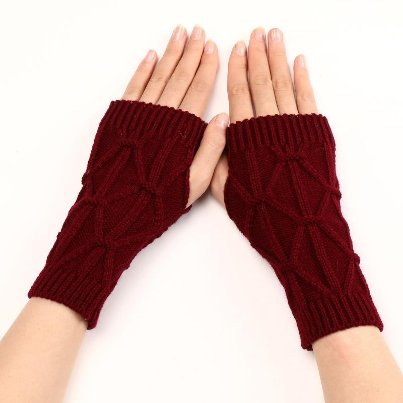 Botvotee Sleeves for Women Y2k Accessories Free Shipping Arm Warmers Short Sleeves Knitted Fingerless Gloves Winter Arm Guard