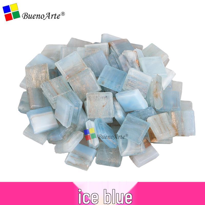 260 Stück 1 cm Transparente Eisjade Mosaik Glasperlen für DIY Kerzenhalter Basteln