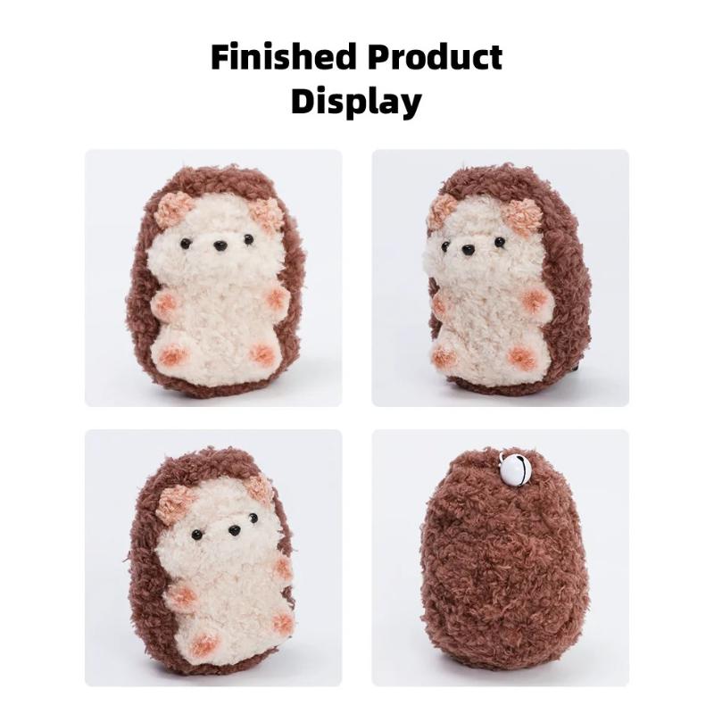 Colorful Chenille Stems Pipe Handmade Squirrel&Orangutan&Fox&Hedgehog Plush Twist Sticks DIY Material Package for Kids&Adult