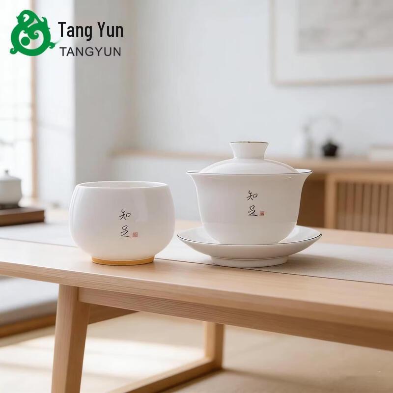 Dehua Yuluo White Porcelain Gaiwan Teacup