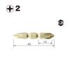 VESSEL Bit Set x 45mm Set with Holder +2 10-Piece BW-11