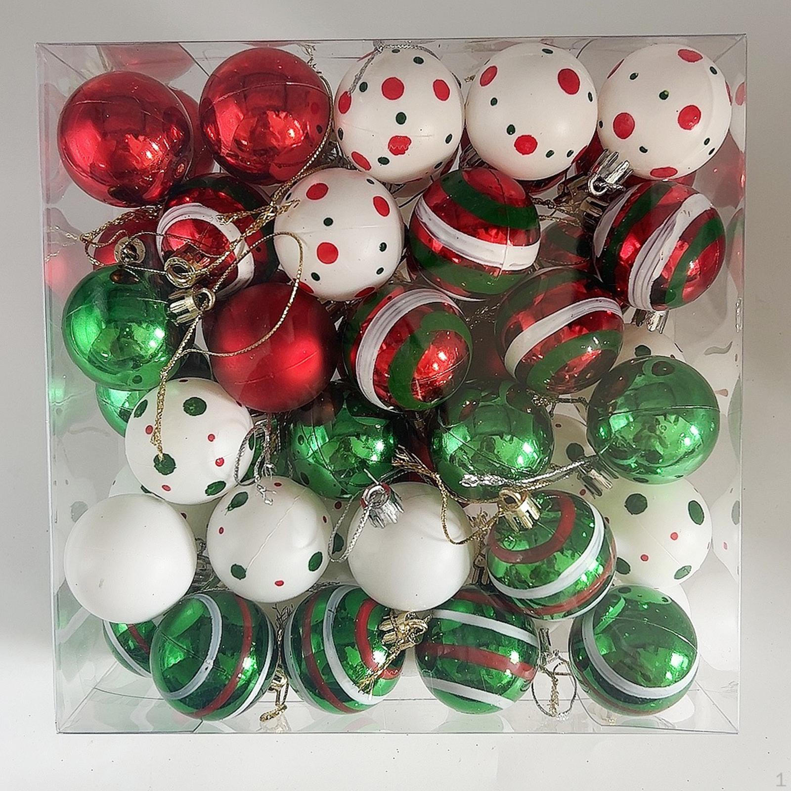 

50Pcs Christmas Ball Ornaments Shatterproof,Hanging Xmas Tree Decorations