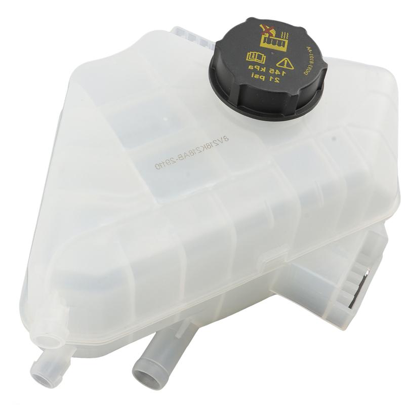 Radiator Coolant Reservoir Overflow Tank With Cap 8V218K218AB 8V21-8K218-AB 1513111 For Ford Fiesta L4 1.6-Litre Antifreeze Tank