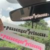 Reflective Passenger Princess Sticker Passenger Princess Decals  For Car/Laptop/Window/Motorcycle