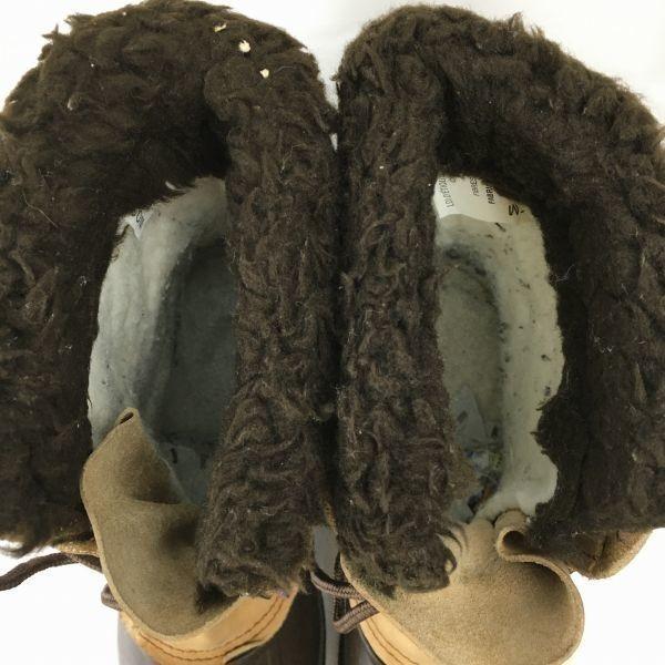 Sorel Size 26.027.0 Approx. Vintage Made In Canada Snow Boots with Liner Brown(USED)