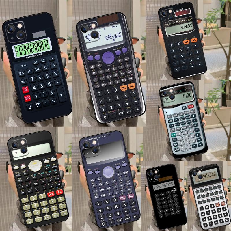 Retro Calculator Phone Case For iPhone 17 17Air 16 16E 15 14 13 12 11 Pro Max 12 13 Mini Shockproof Cover