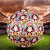 One Piece Print Size 5 Soccer Ball, Standard Match Football for Sports Game and Team Practice, Ideal Gift for Soccer Fans
