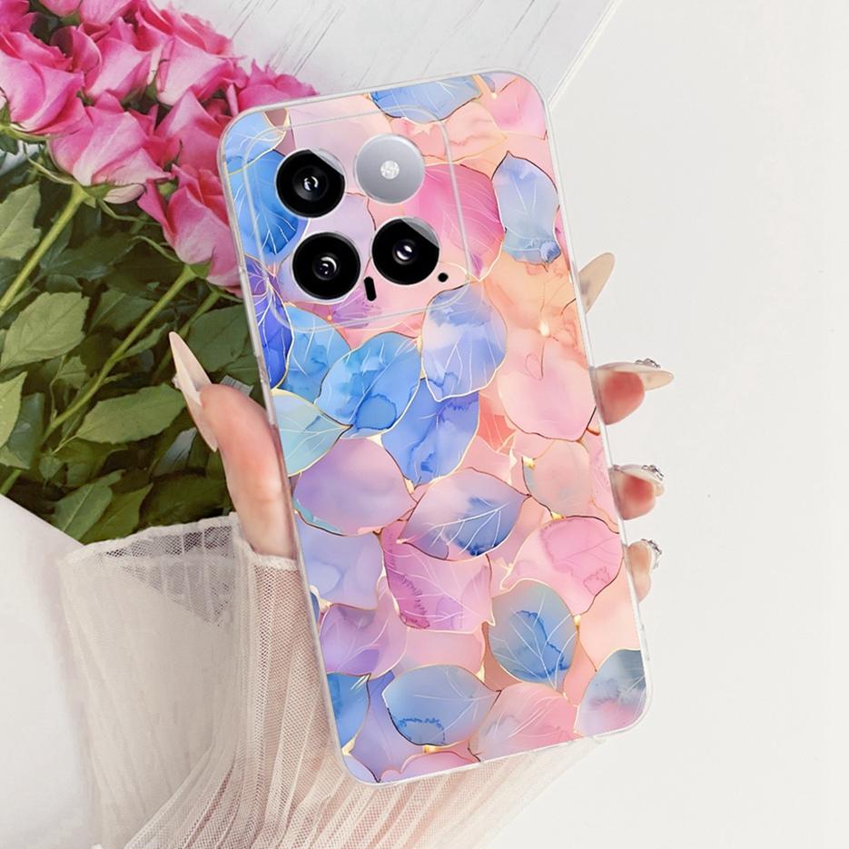 For Xiaomi Mi 14 Pro Case Cute Lion Fashion Painted Cover Soft Silicone Slim Phone Case For Xiaomi 14 Pro Mi14 Pro Fundas Bumper