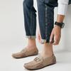High Quality Men's Casual Leather Shoes Cowhide Loafers Soft Luxury Pea Shoes Genuine Leather Men's Flats Driving Shoes