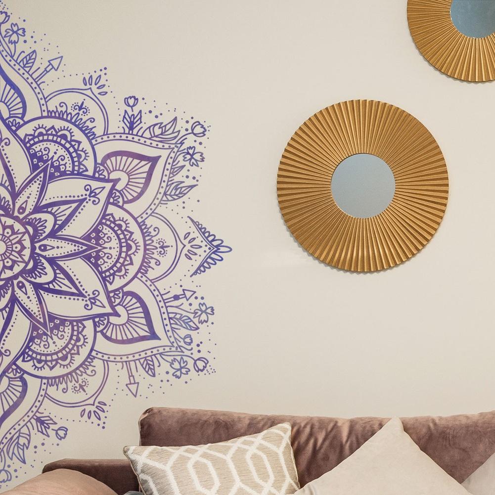 Lotus Wall Sticker Mandala Wall Decal Repositionable