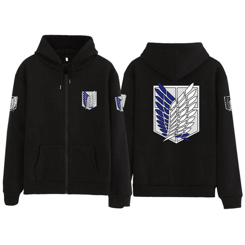 Hoodies Unisex Harajuku Zipper Sweatshirt Hoodie Men and Women Sweatshirts Trendy