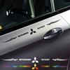 For Mitsubishi Lancer EX Outlander Xl Colt Delica Pajero 1Pc Laser Sticker Car Sticker Glass Sticker Laser Color Car Accessories SX6