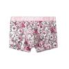 Men's Loose Underwear Boxer Briefs Plus Size Sexy Ultra-thin Breathable Underpants Pink Cartoon Bear Seamless Panties Short