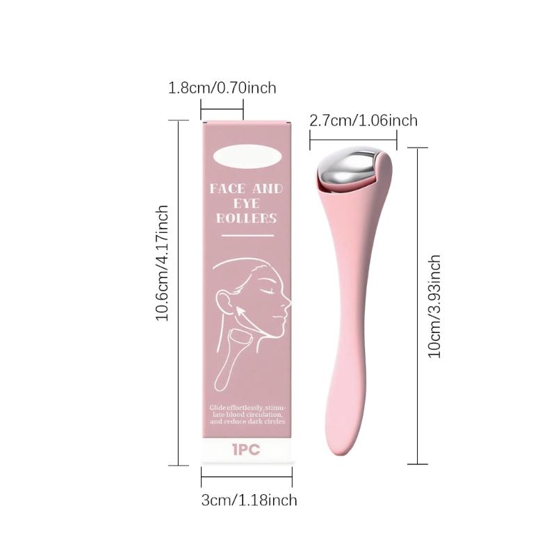 Face Roller With Zinc Alloy Wheel Lightweighted PP Grip For Muscle Relaxation Travel Friendly Non Electric Massage