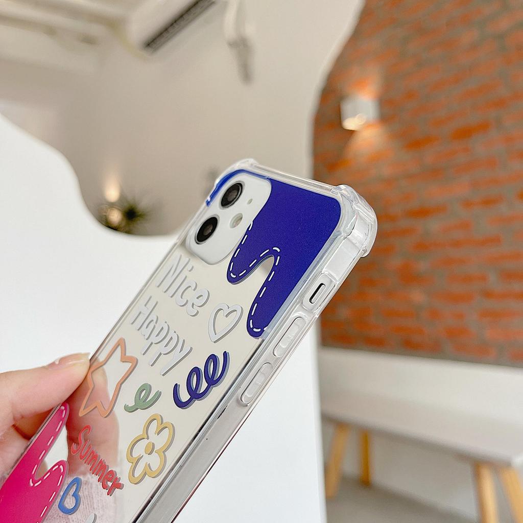 Zhitai Cartoon Mirror Case for iPhone 15 Pro, Apple 16, Huawei Nova7, Honor 90/70/80