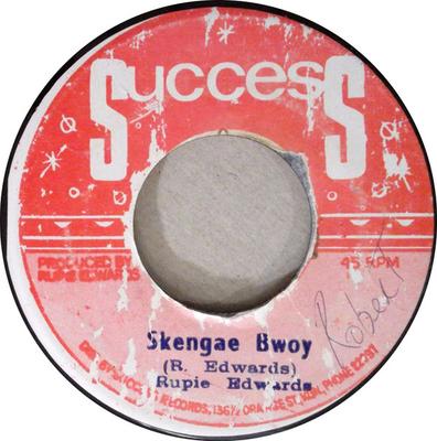 7-Zoll Schallplatte RUPIE EDWARDS - Skengae Bwoy NONE Success Jamaica Reggae, Ska & Dub Gebraucht