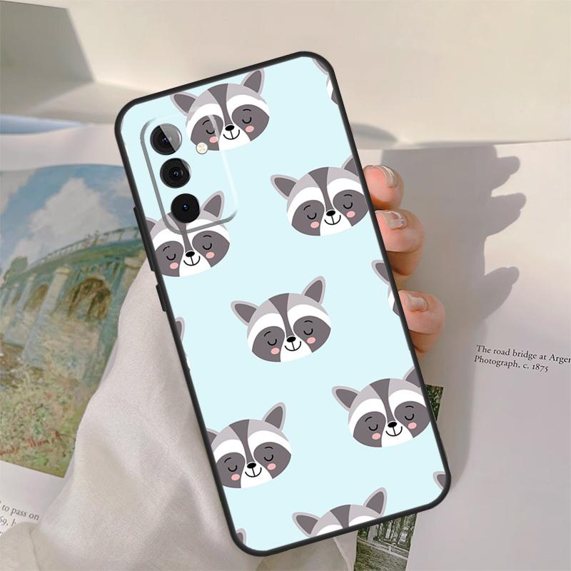 Raccoon Animal Case For Samsung Galaxy A16 A26 A56 A36 A06 A52 A53 A33 A13 A34 A54 A14 A15 A35 A55 A22 A32