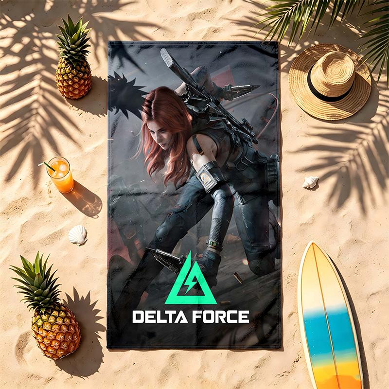 Delta Force (1) Téma Ručník na pláž Odolný vůči písku Měkký a pohodlný Vhodný k bazénu Kempování Jóga a Potápění Cestovní