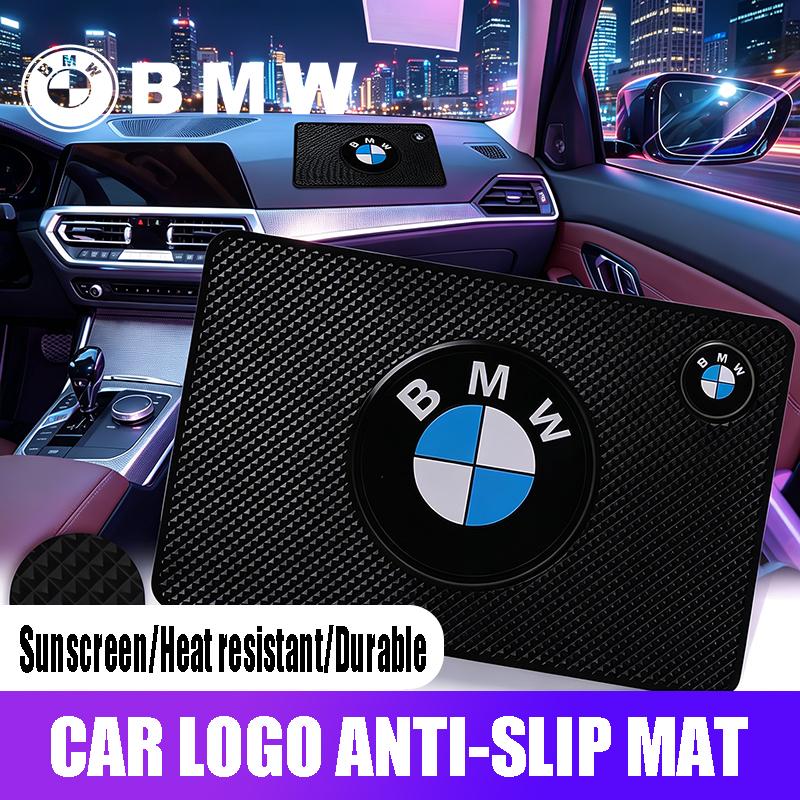 NNEJ4 For BMW X1 X2 X3 X5 X4 X6 X7 iX3 F20 F10 F07 E70 E46 E9 Silicone Car Interior Sunscreen And Anti Slip Pad Decoration Keychain