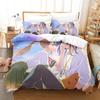 New 3D Printed Anime Suzume no Tojimari Bedding Set Single Twin Full Queen King Size Bed Set Adult Kid Bedroom Duvet cover Sets