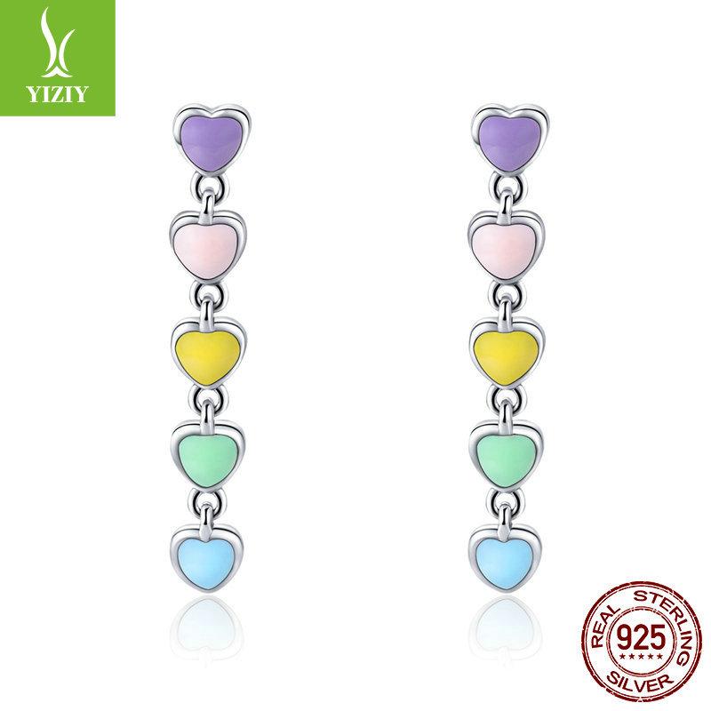 Rainbow Series S925 Silver Beads, Colorful Earrings, Bracelets, Jewelry Collection Map