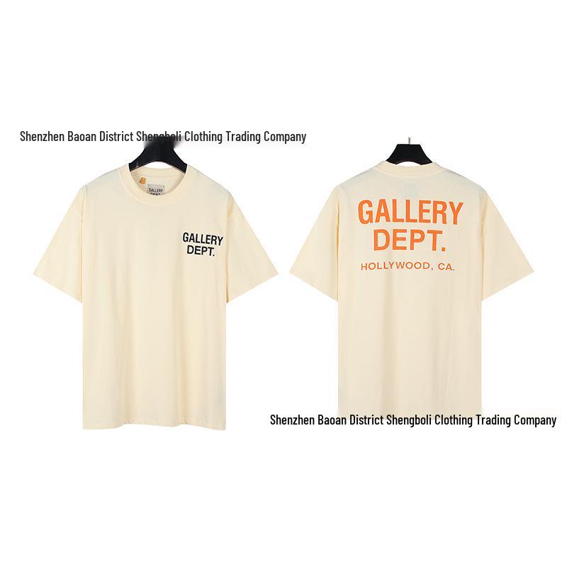 Unisex retro tričko s krátkym rukávom s potlačou D od GALL
