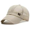 M Mesh Letter Baseball Cap Sun Protection Sunhat Breathable Hat Outdoor Gift
