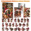 2025 Dachshunds 24 Days Christmas Countdown Calendar Dachshunds Figure Ornaments Xmas Advent Calendar Xmas Gifts for Dog Lover