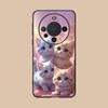 Kitten Cute Cat Kawaii Phone Case for Huawei Mate 60 50 40 30 20 10 Pro Plus Lite E 5G Black Luxury Cellphones Pretty
