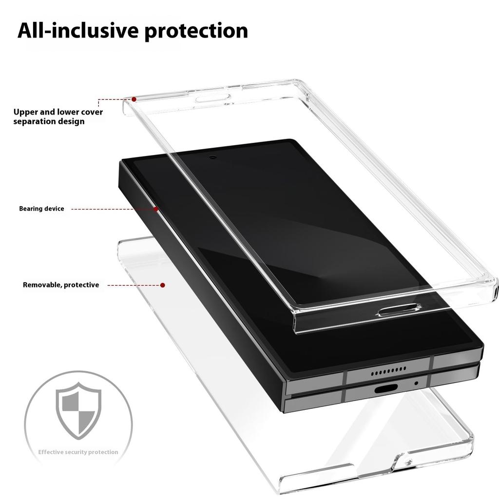 For Samsung Galaxy Z Fold Special Clear Case Anti-Drop Hard PC Phone Cover