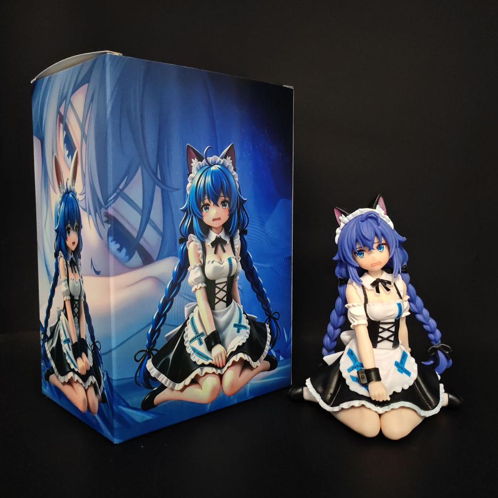 Mushoku Tensei Roxy Migurdia Maid Outfit Anime Figure Standing Kneeling Pose Cute Cat Ear Maid Dress Model Toy Desktop Deco Gift