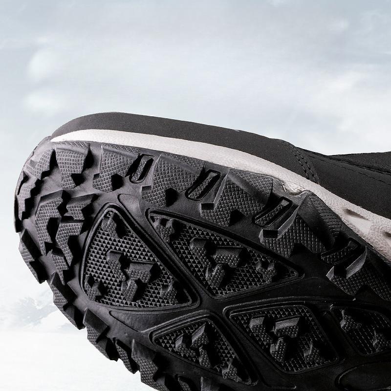 Northeast Winter Snow Boots for Women Waterproof and Anti Slip for Men Warm and Plush Thick Men's Cotton Shoes for Cycling Warm Side Zipper
