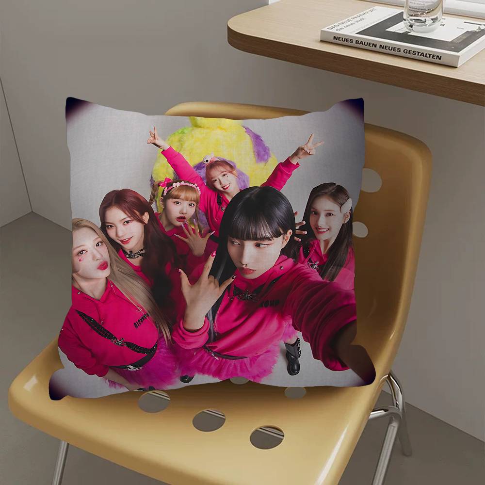 Kpop Group Sstayc Pillow Gift Home Office Decoration Bedroom Sofa Car Cushion Cover Case 45x45