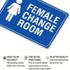 1pc Vintage Female Change Room 2D Tin Sign 8x12in Unframed Metal Plaque Retro Wall Art Decor Indoor Outdoor Unique Gift