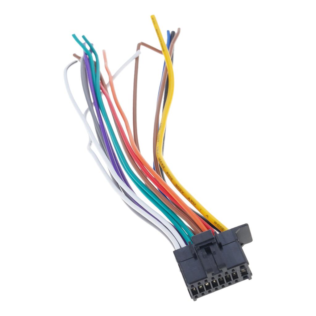 16 Pin Plug Connect Wiring Harnesses Cable Radio Multimedias Player Car Sockets Modification