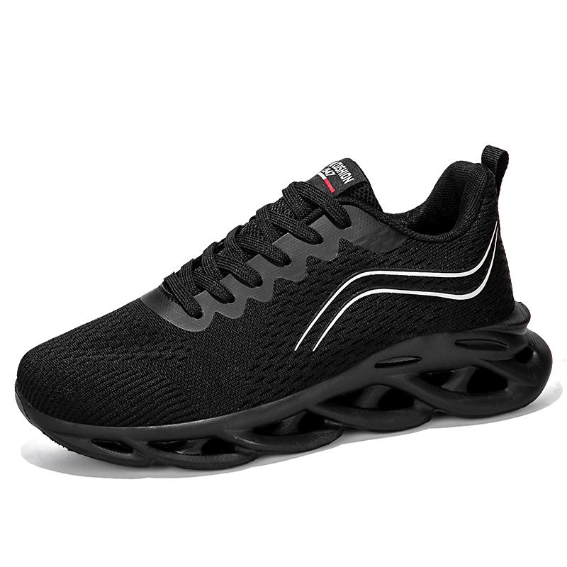 Herre Sportssko Luksus Fritidssko Mesh Løpesko Sommer Lett Platform Mote Basketball Gåsko for Menn