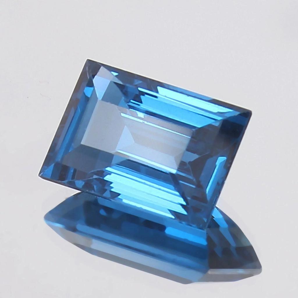 Baguette Cut Natural Aquamarine Blue 5-7 Ct Stunning Certified Loose Gemstone