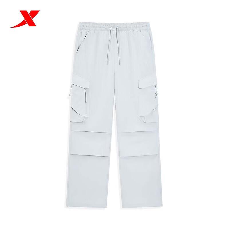 Xtep Men's Casual Straight-Leg Outdoor Cargo Pants