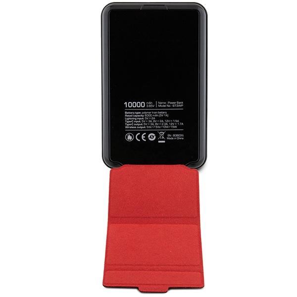 Ferrari Powerbank Bezprzewodowy 15Wfepb10Msplek 10000 Mah Z Funkcją Standu Czarny/Black Metal Logo Magsafe