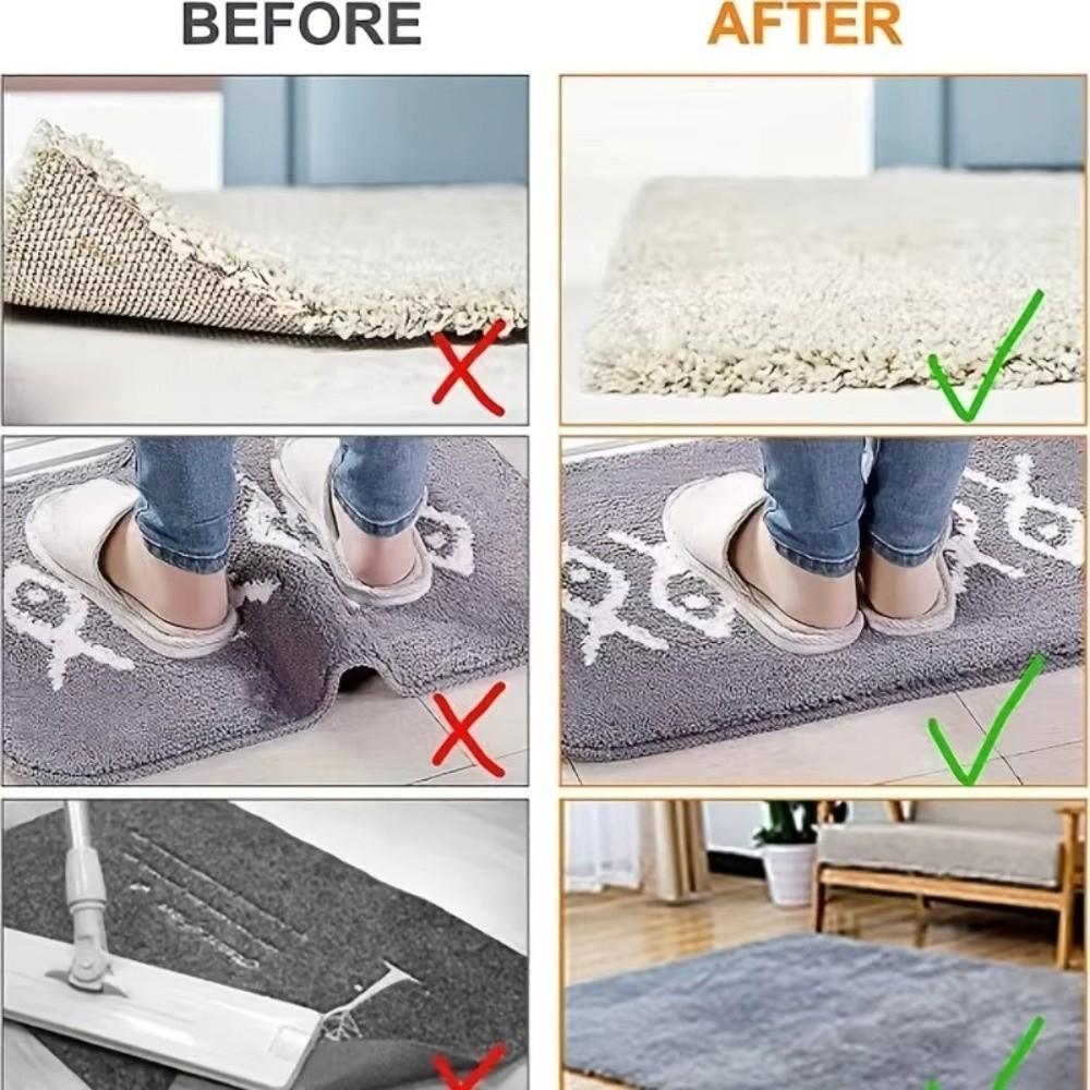 New Non-slip Carpet Stickers Reusable Grip Stoppers Rug Mat Grip Washable Anti Curling Floor Stoppers Home Decor