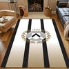 "Udinese Calcio Logo with Stripes" Patterned carpet, non slip mat suitable for living room and bedroom sofas